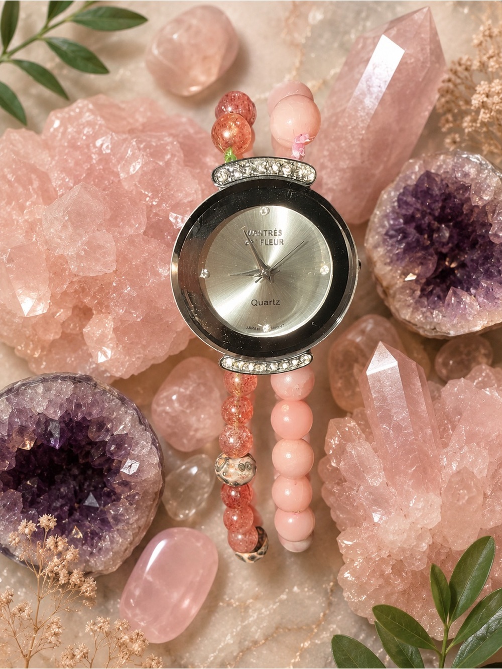 Multiple Material Banded Watch
